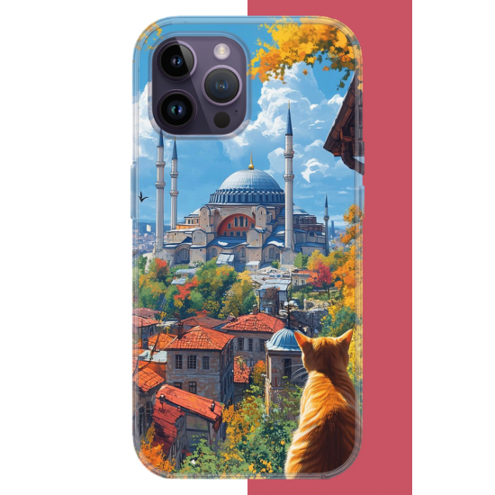 iPhone 14 PRO Uyumlu Ayasofya1 UV Baskılı Silikon Kılıf