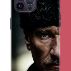 iPhone 14 PRO MAX Uyumlu Atatürk4 UV Baskılı Silikon Kılıf