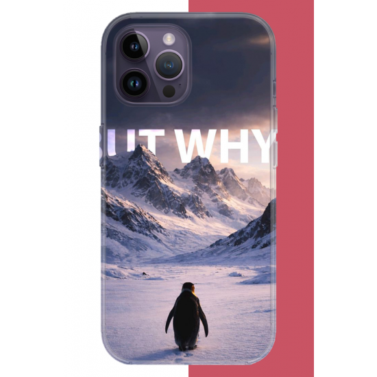 iPhone 14 PRO MAX Uyumlu Nihilist Penguen UV Baskılı Silikon Kılıf