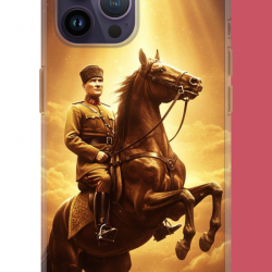 iPhone 14 PRO MAX Uyumlu Atatürk5 UV Baskılı Silikon Kılıf