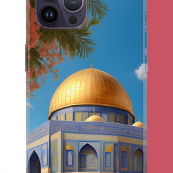 iPhone 14 PRO MAX Uyumlu Kudüs3 UV Baskılı Silikon Kılıf