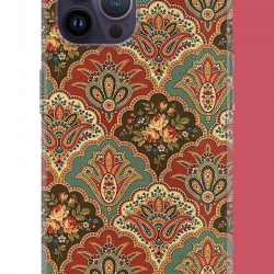 iPhone 14 PRO MAX Uyumlu Çini Motif UV Baskılı Silikon Kılıf