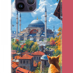 iPhone 14 PRO MAX Uyumlu Ayasofya1 UV Baskılı Silikon Kılıf