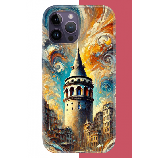 iPhone 14 PRO MAX Uyumlu Galata UV Baskılı Silikon Kılıf iPhone 14 PRO MAX Uyumlu Galata UV Baskılı Silikon Kılıf