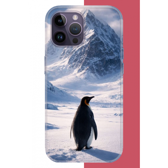iPhone 14 PRO MAX Uyumlu nihilist Penguen2 UV Baskılı Silikon Kılıf