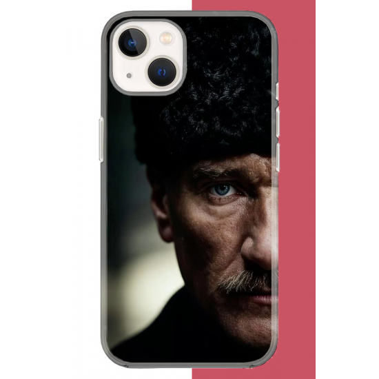iPhone 15 Uyumlu Atatürk4 UV Baskılı Silikon Kılıf