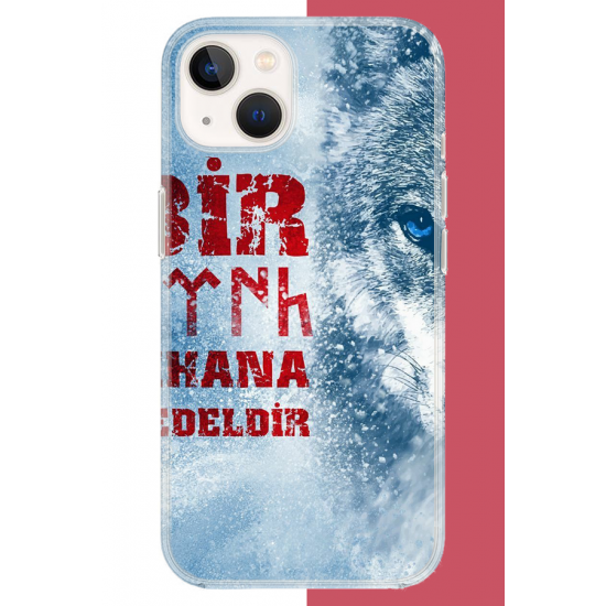 iPhone 15 Uyumlu Ulu Kurt2 UV Baskılı Silikon Kılıf