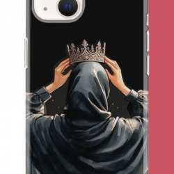 iPhone 15 Uyumlu Taç UV Baskılı Silikon Kılıf