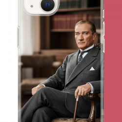 iPhone 15 Uyumlu Atatürk6 UV Baskılı Silikon Kılıf