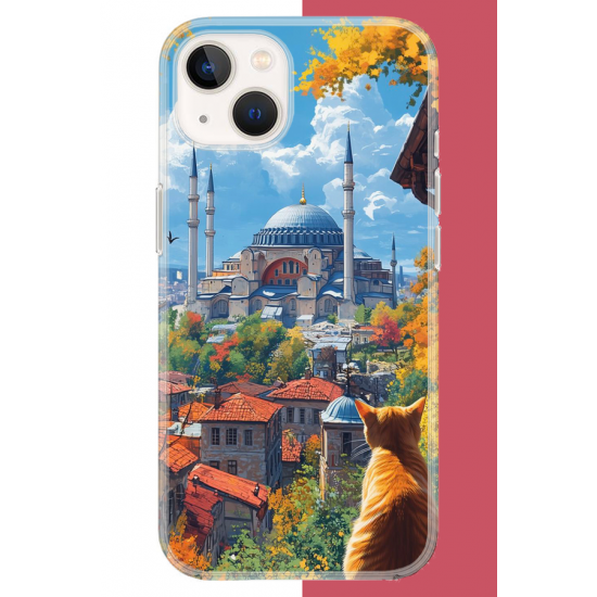 iPhone 15 Uyumlu Ayasofya1 UV Baskılı Silikon Kılıf