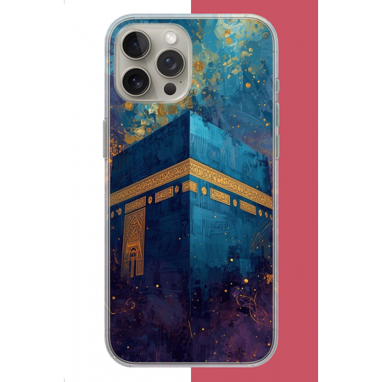 iPhone 15 PRO Uyumlu Kabe1 UV Baskılı Silikon Kılıf