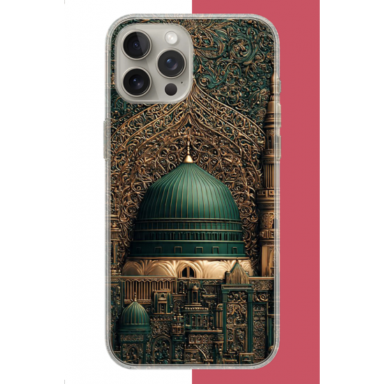 iPhone 15 PRO Uyumlu Kudüs2 UV Baskılı Silikon Kılıf