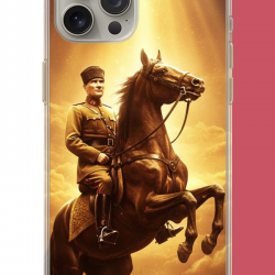 iPhone 15 PRO Uyumlu Atatürk5 UV Baskılı Silikon Kılıf