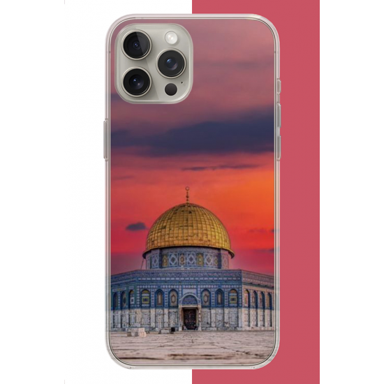 iPhone 15 PRO Uyumlu Kudüs4 UV Baskılı Silikon Kılıf