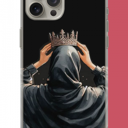 iPhone 15 PRO Uyumlu Taç UV Baskılı Silikon Kılıf