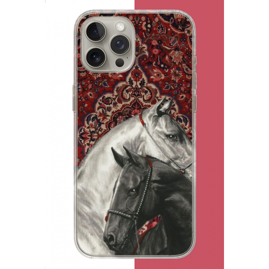 iPhone 15 PRO Uyumlu Türk Halı UV Baskılı Silikon Kılıf