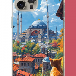 iPhone 15 PRO MAX Uyumlu Ayasofya1 UV Baskılı Silikon Kılıf