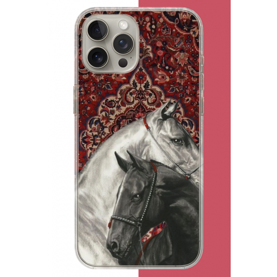 iPhone 15 PRO MAX Uyumlu Türk Halı UV Baskılı Silikon Kılıf