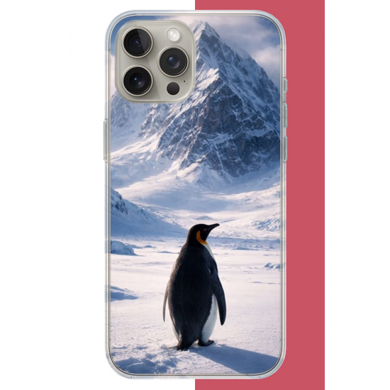 iPhone 15 PRO MAX Uyumlu nihilist Penguen2 UV Baskılı Silikon Kılıf