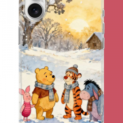 iPhone 16 Uyumlu Winnie The Pooh2 UV Baskılı Silikon Kılıf