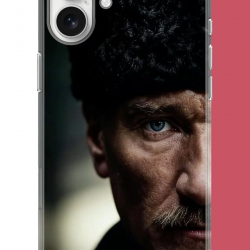 iPhone 16 Uyumlu Atatürk4 UV Baskılı Silikon Kılıf