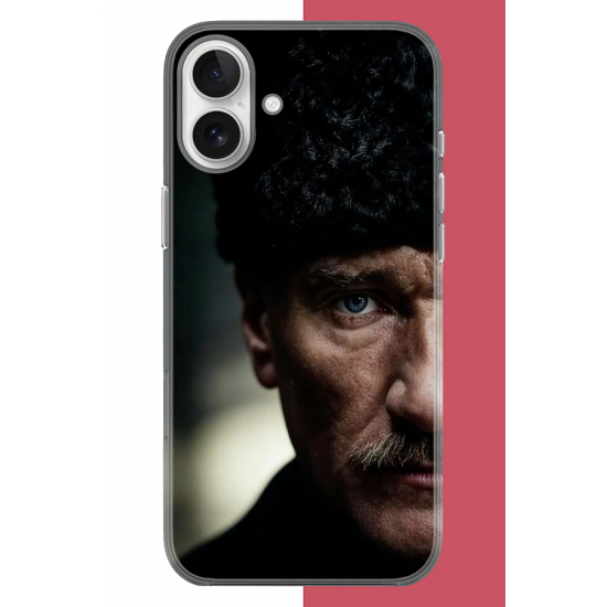 iPhone 16 Uyumlu Atatürk4 UV Baskılı Silikon Kılıf