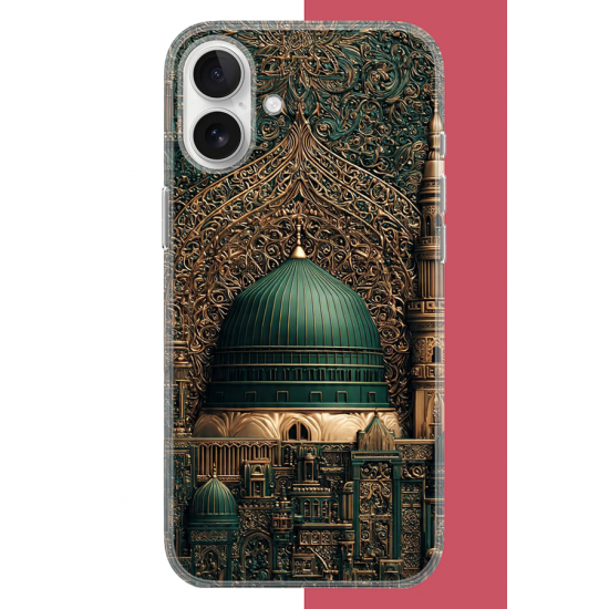 iPhone 16 Uyumlu Kudüs2 UV Baskılı Silikon Kılıf