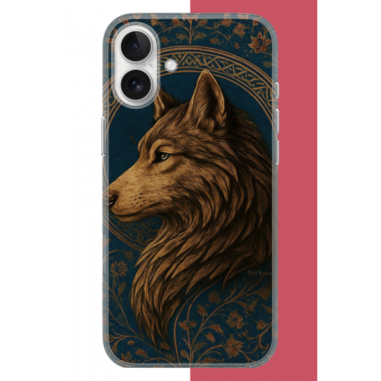 iPhone 16 Uyumlu Kurt UV Baskılı Silikon Kılıf