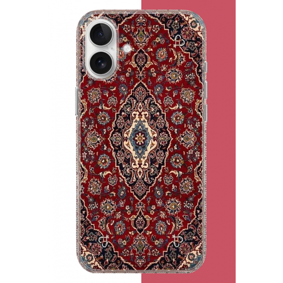 iPhone 16 Uyumlu Halı3 UV Baskılı Silikon Kılıf