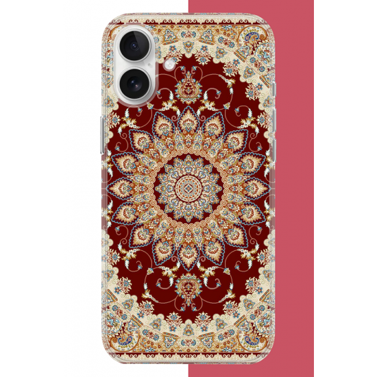 iPhone 16 Uyumlu Halı4 UV Baskılı Silikon Kılıf