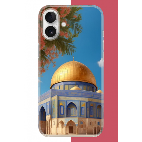 iPhone 16 Uyumlu Kudüs3 UV Baskılı Silikon Kılıf