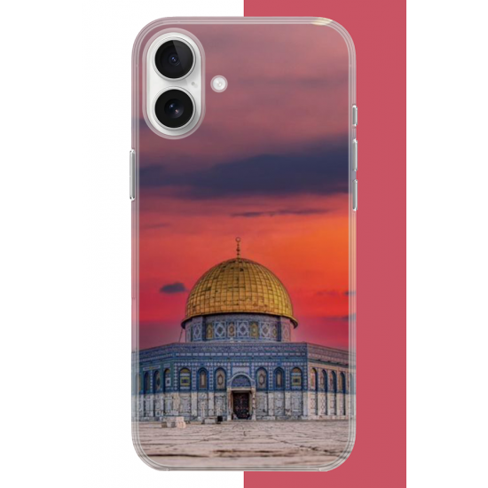 iPhone 16 Uyumlu Kudüs4 UV Baskılı Silikon Kılıf