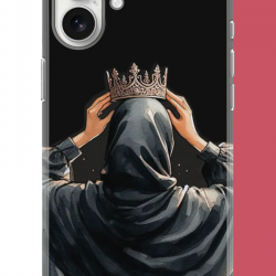 iPhone 16 Uyumlu Taç UV Baskılı Silikon Kılıf