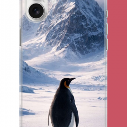 iPhone 16 Uyumlu nihilist Penguen2 UV Baskılı Silikon Kılıf