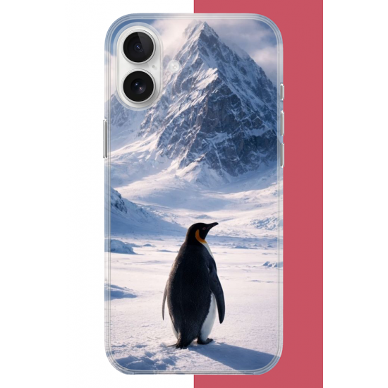iPhone 16 Uyumlu nihilist Penguen2 UV Baskılı Silikon Kılıf