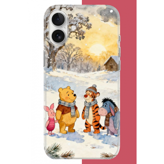 iPhone 17 Uyumlu Winnie The Pooh2 UV Baskılı Silikon Kılıf