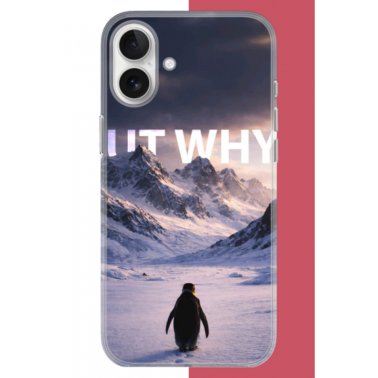 iPhone 17 Uyumlu Nihilist Penguen UV Baskılı Silikon Kılıf
