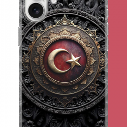 iPhone 17 Uyumlu Türk Rozet UV Baskılı Silikon Kılıf