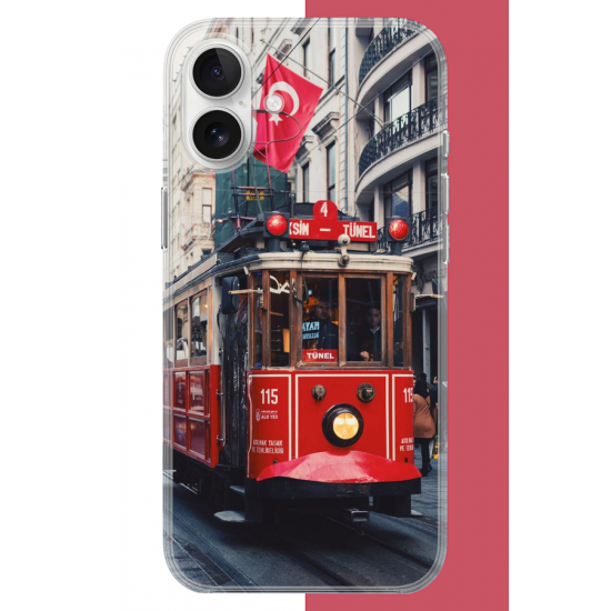 iPhone 17 Uyumlu Taksim1 UV Baskılı Silikon Kılıf