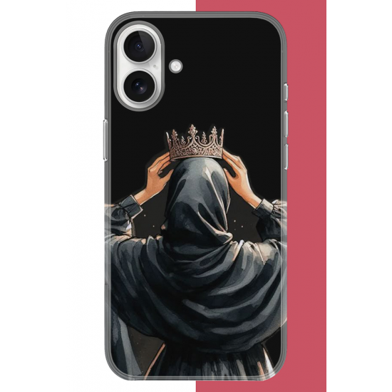 iPhone 17 Uyumlu Taç UV Baskılı Silikon Kılıf