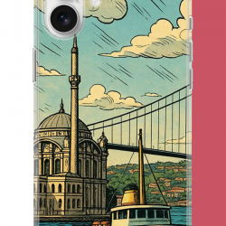 iPhone 17 Uyumlu İstanbul UV Baskılı Silikon Kılıf