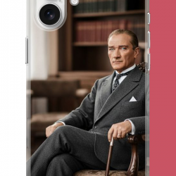 iPhone 17 Uyumlu Atatürk6 UV Baskılı Silikon Kılıf