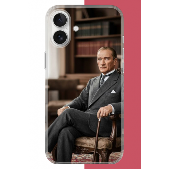 iPhone 17 Uyumlu Atatürk6 UV Baskılı Silikon Kılıf