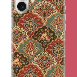 iPhone 17 Uyumlu Çini Motif UV Baskılı Silikon Kılıf