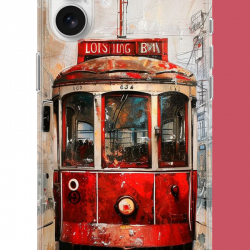 iPhone 17 Uyumlu Taksim Tramvay UV Baskılı Silikon Kılıf