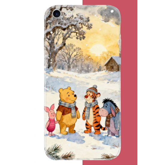 iPhone 6 - 6S Uyumlu Winnie The Pooh2 UV Baskılı Silikon Kılıf
