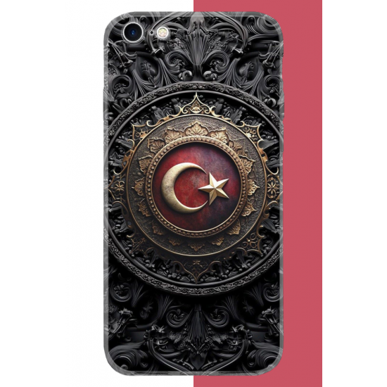 iPhone 6 - 6S Uyumlu Türk Rozet UV Baskılı Silikon Kılıf