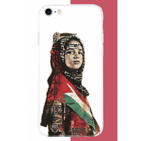 iPhone 6 - 6S Uyumlu Filistin2 UV Baskılı Silikon Kılıf