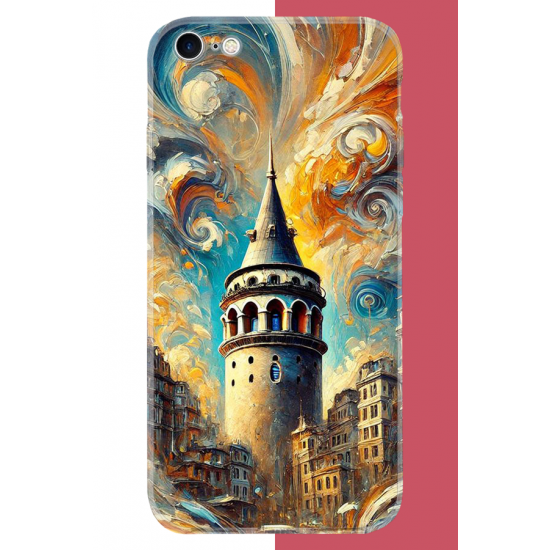 iPhone 6 - 6S Uyumlu Galata UV Baskılı Silikon Kılıf