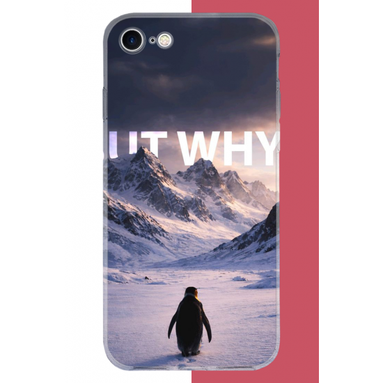 iPhone 7-8-SE 2020 Uyumlu Nihilist Penguen UV Baskılı Silikon Kılıf